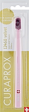 Парфумерія, косметика Зубна щітка CS 12460 Velvet, рожева з малиновою щетиною - Curaprox