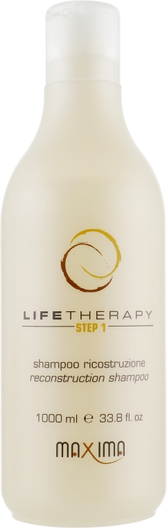 Восстанавливающий шампунь - Maxima Life Therapy Step 1 Reconstruction Shampoo — фото N3