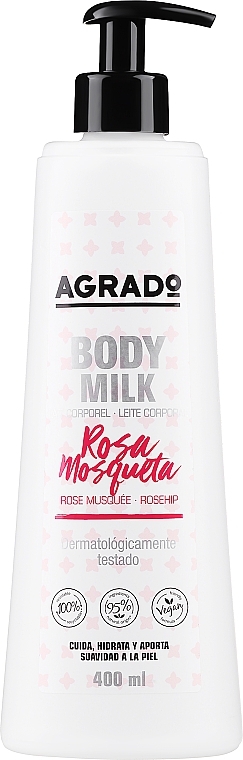 Молочко для тела "Шиповник" - Agrado Body Milk Rosa Mosqueta — фото N1