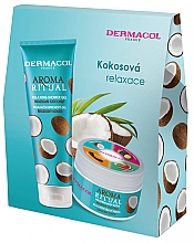 Набор - Dermacol Aroma Ritual Coconut (sh/gel/250ml + b/scrub/200g) — фото N1