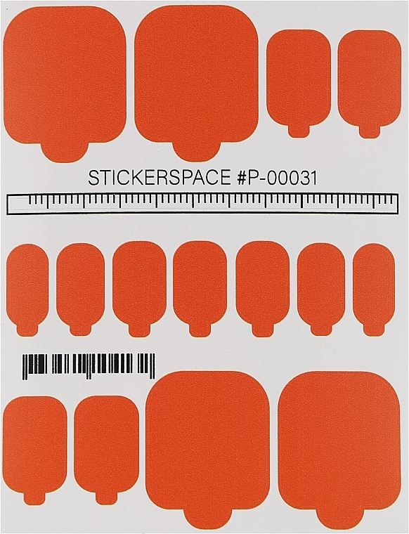 Дизайнерские наклейки для педикюра "Wraps P-00031" - StickersSpace — фото N1