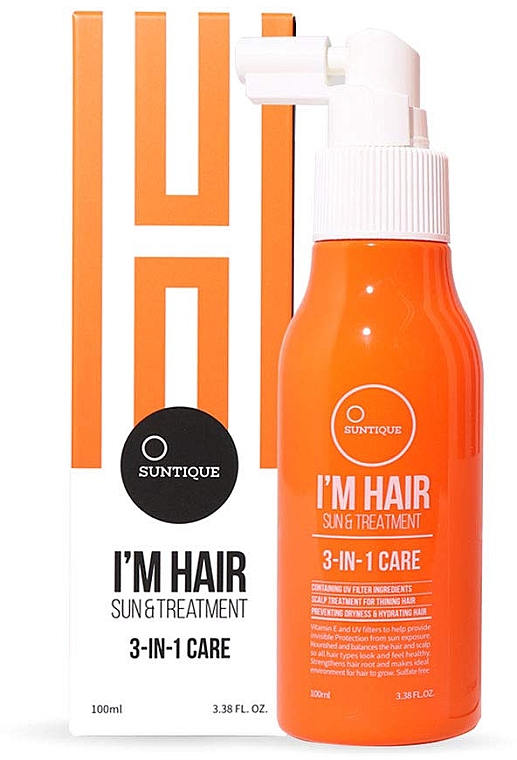 Сонцезахисний спрей для волосся - Suntique I'M Hair Sun & Treatment — фото N1