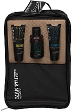 Парфумерія, косметика Набір - Man'Stuff Sport Body Care Gift Set For Men (b/wash/100ml + f/wash/50ml + shm/50ml + bag/1pcs)