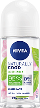 Парфумерія, косметика Роликовий дезодорант - NIVEA Naturally Good Deodorant Roll-on Bio Green Tea