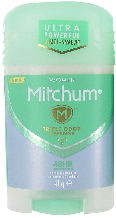 Дезодорант-стик для женщин "Без запаха" - Mitchum Unscented 48Hr Protection Antiperspirant Deodorant Stick — фото N1