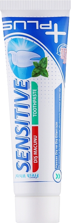 Зубна паста для чутливих зубів - Fresh White Sensitive + Plus — фото N1