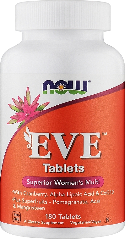 Мультивітаміни в таблетках для жінок - Now Foods Eve Womans Multi — фото N2