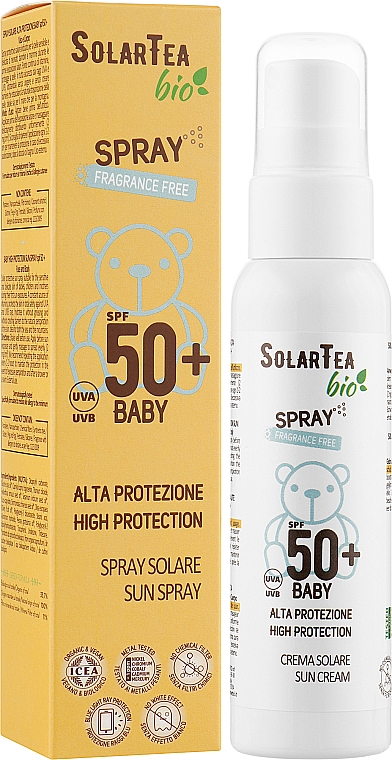 Сонцезахисний спрей для дітей - Bema Cosmetici Solar Tea Baby Sun Spray SPF 50+ — фото N2