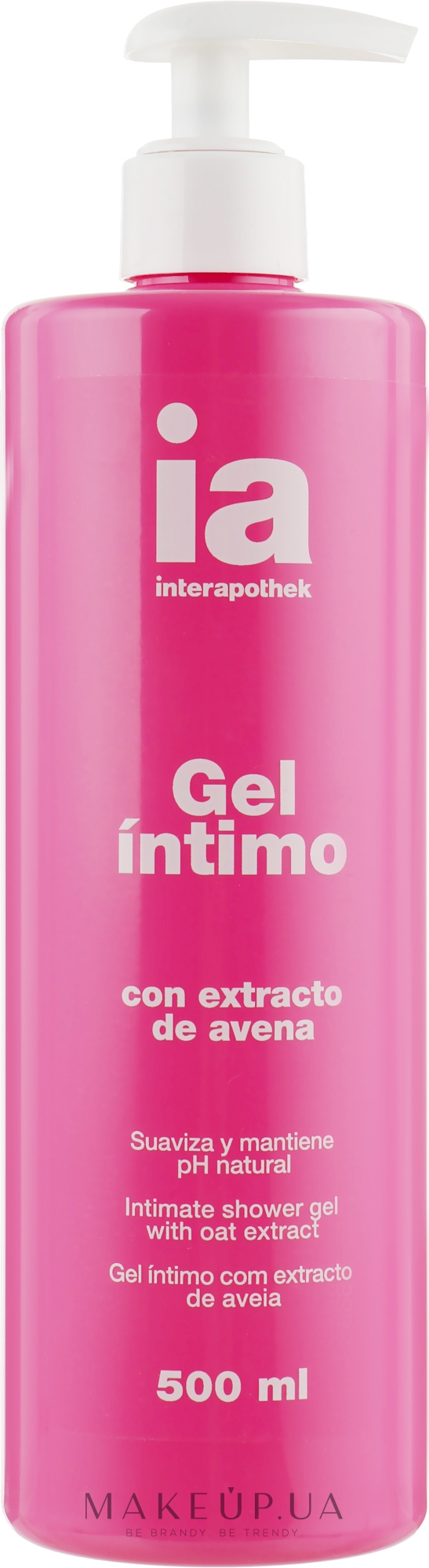Гель для интимной гигиены с экстрактом овса - Interapothek Gel Intimo  — фото 500ml