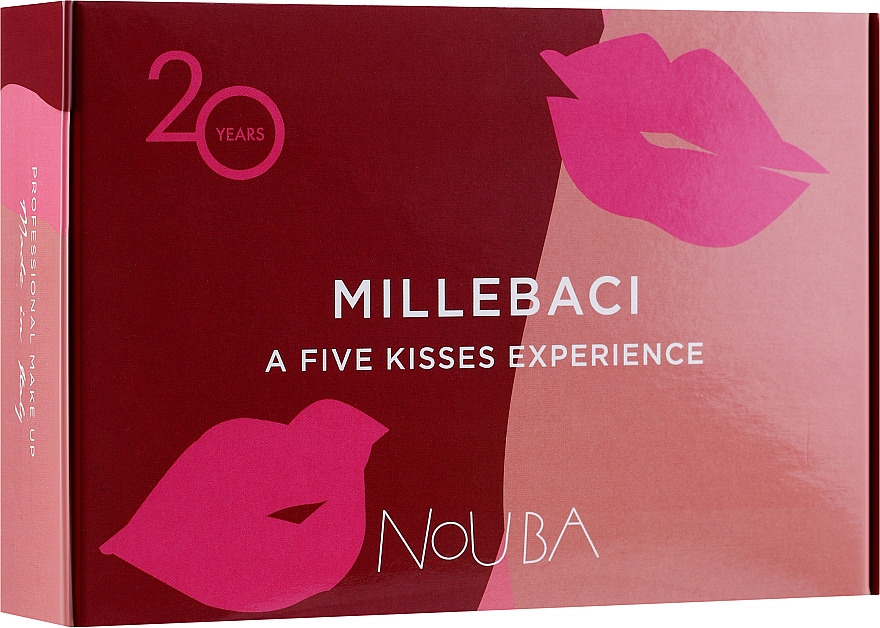 Набор №3 - NoUBA Millebaci Box Set 5 Kisses Experience (lipstick/5х6ml) — фото N1