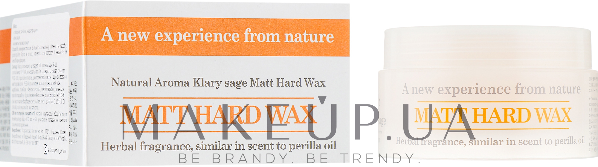 Воск для волос с матовым эффектом - Erba Classico Klarysage Hair Matt Hard Wax — фото 90g