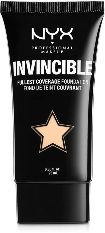 Жидкая тональная основа - NYX Professional Makeup Invincible Fullest Coverage Foundation