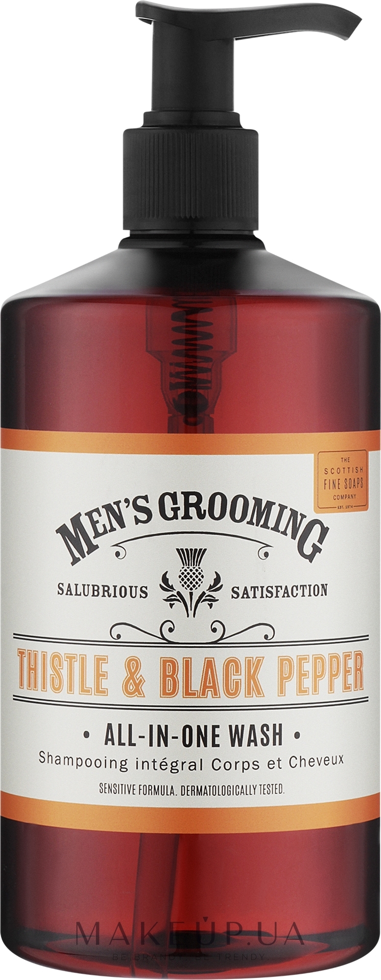 Гель для душа - Scottish Fine Soaps Men's Grooming Thistle & Black Pepper All-In-One Wash — фото 500ml