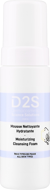 Увлажняющая очищающая пенка для лица для всех типов кожи - D2S Moisturizing Cleansing Foam — фото N1