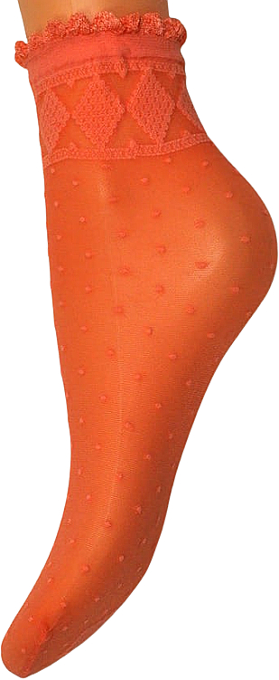Женские фантазийные носки "Monica", coral - Veneziana — фото N1