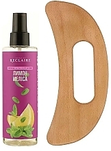 Духи, Парфюмерия, косметика Набор "Лимон-Мелисса" - Reclaire (b/oil/200ml + b/massager)