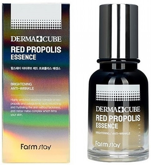 Питательная эссенция с прополисом и гибискусом - FarmStay Derma Cube Red Propolis Essence — фото N1