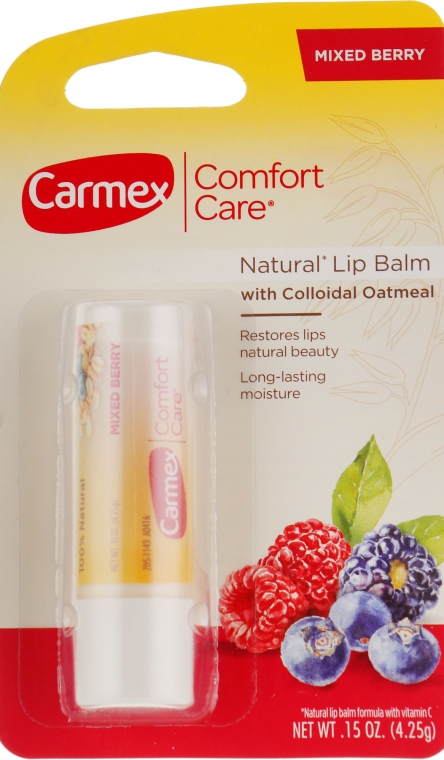 Стік для губ "Ягідний мікс" - Carmex Comfort Care Lip Balm Mixed Berry