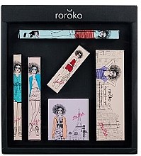 Духи, Парфюмерия, косметика Набор - Roroko Color Muse Make-up Box (eyebrow/pencil/0.4g + eyeshadow/8g + eyeliner/0.8g + blush/6g + mascara/8g + lipstick/3.5g)