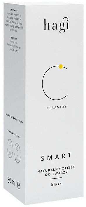 Натуральное масло для лица с керамидами - Hagi Cosmetics SMART C Face Massage Oil With Ceramides — фото N2