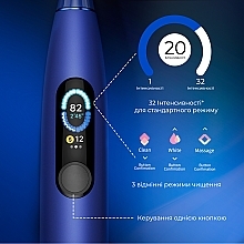 Умная зубная щетка Oclean X Pro Blue - Oclean X Pro Navy Blue (OLED) (Global) — фото N9