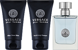 Versace Pour Homme - Набор (edt/50ml + sh/gel/50 ml + ash/balm/50 ml) — фото N2