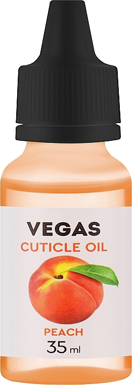Масло для кутикулы "Персик" - Vegas Nail Lacquer Cuticle Oil Reach — фото N1
