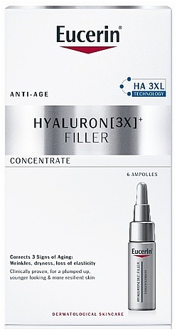 Ампулы с концентрированной гиалуроновой кислотой - Eucerin Hyaluron [3X] +Filler Concentrate — фото N1