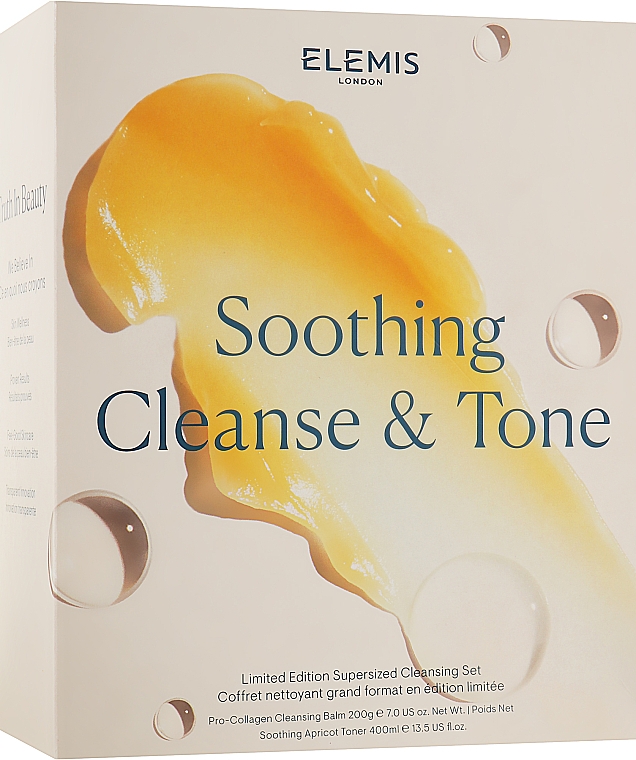 Набор - Elemis Soothing Cleanse & Tone (toner/400ml + cl/balm/200g) — фото N1