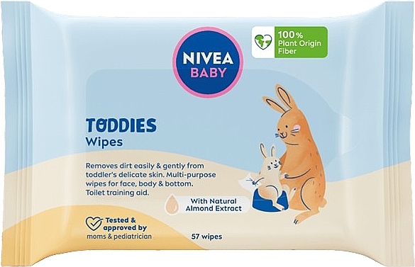 Очищувальні серветки для дітей - Nivea Toddies — фото N2