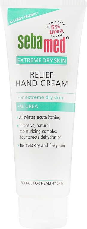 Крем для рук для очень сухой кожи - Sebamed Extreme Dry Skin Relief Hand Cream 5% Urea — фото N2