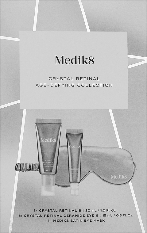 Набор - Medik8 Crystal Retinal Age-Defying Collection (f/ser/30ml + eye/cr/15ml + eye/mask/1pc) — фото N1