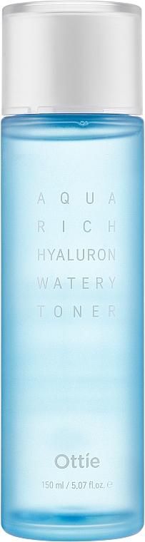 Тонер для лица с комплексом гиалуроновой кислоты - Ottie Aqua Rich Hyaluron Watery Toner — фото N1