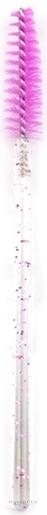 Одноразові щіточки для вій і брів, прозоро-фіолетові - Lewer — фото 50шт