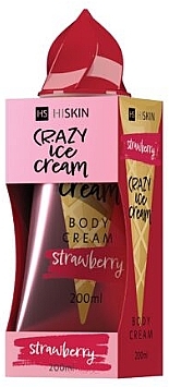 Крем для тела "Strawberry" - HiSkin Crazy Ice Cream Body — фото N1