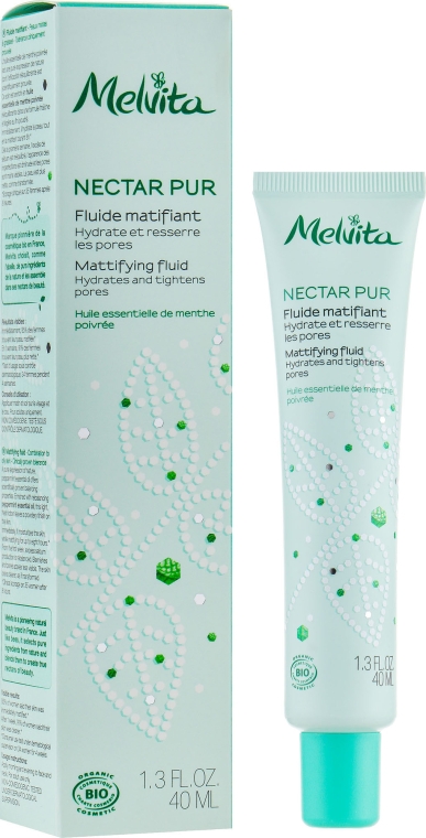 Матуючий флюїд для обличчя - Melvita Nectar Pur Fluide Hydratant Matifiant — фото N1