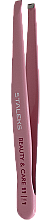 Пинцет для бровей с широкими прямыми кромками, TBC-11-1 - Staleks Beauty&Care — фото N2