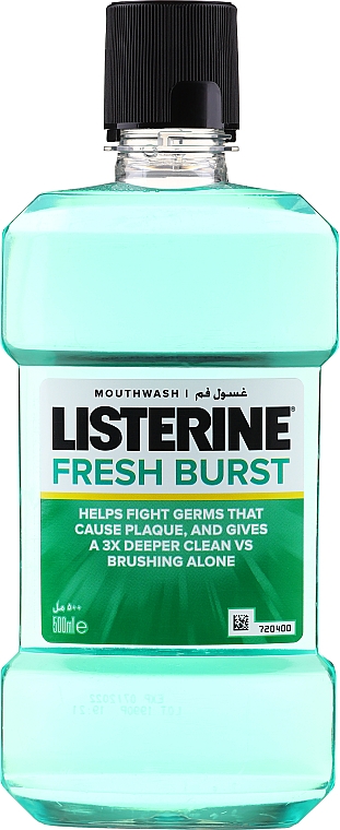 Ополіскувач для порожнини рота "Сильні зуби, здорові ясна" - Listerine Fresh Burst Mouthwash — фото N3