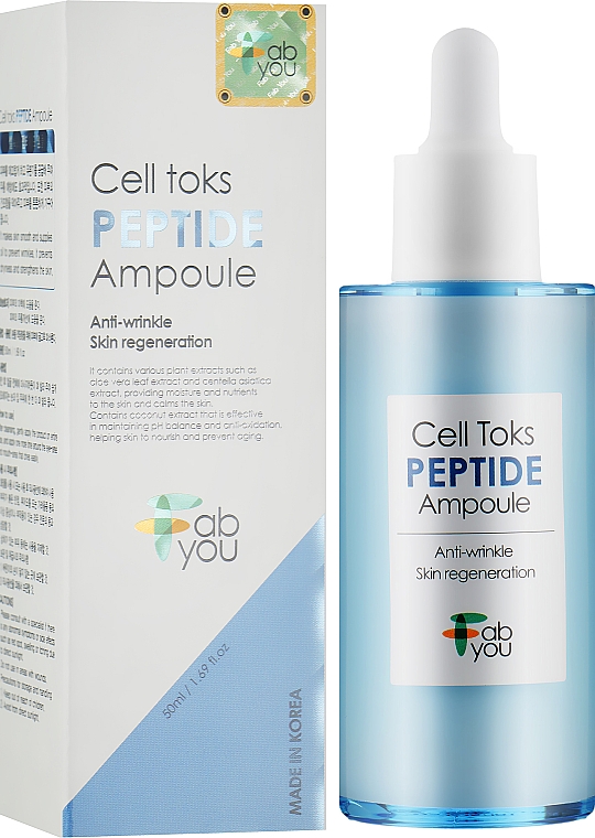 Ампульна сироватка для обличчя з пептидами - Fabyou Cell Toks Peptide Ampoule — фото N2