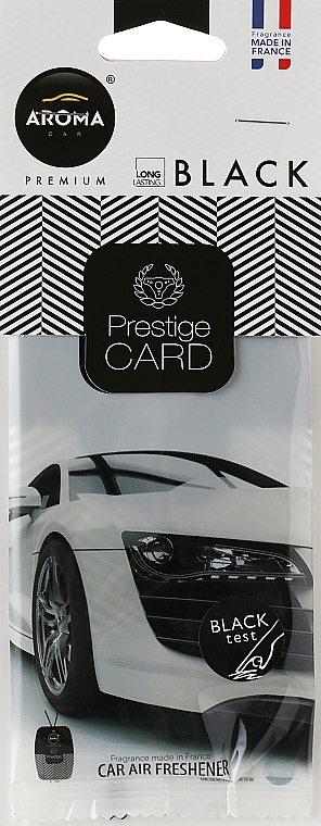Ароматизатор с запахом целлюлозы "Black" для авто - Aroma Car Prestige Card — фото N1