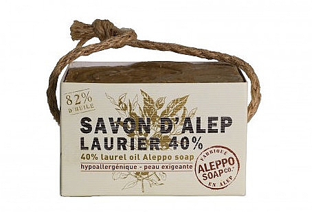 Мыло алеппское с лавровым маслом 40 % - Tade Aleppo Laurel Soap 40% — фото N1