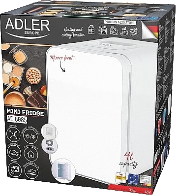 Мини-холодильник, белый - Adler AD 8085 — фото N1