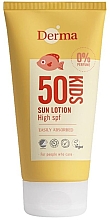 Парфумерія, косметика Дитячий сонцезахисний лосьйон з високим ступенем захисту - Derma Kids Sun Lotion High SPF 50