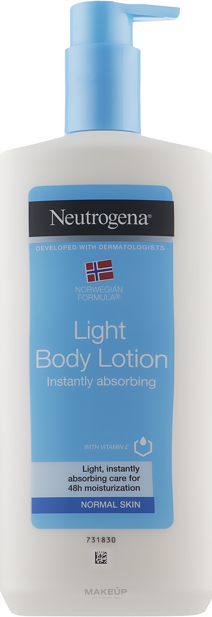 УЦЕНКА Лосьон для тела "Глубокое увлажнение" для нормальной кожи - Neutrogena Norwegian Formula Light Body Lotion * — фото 400ml