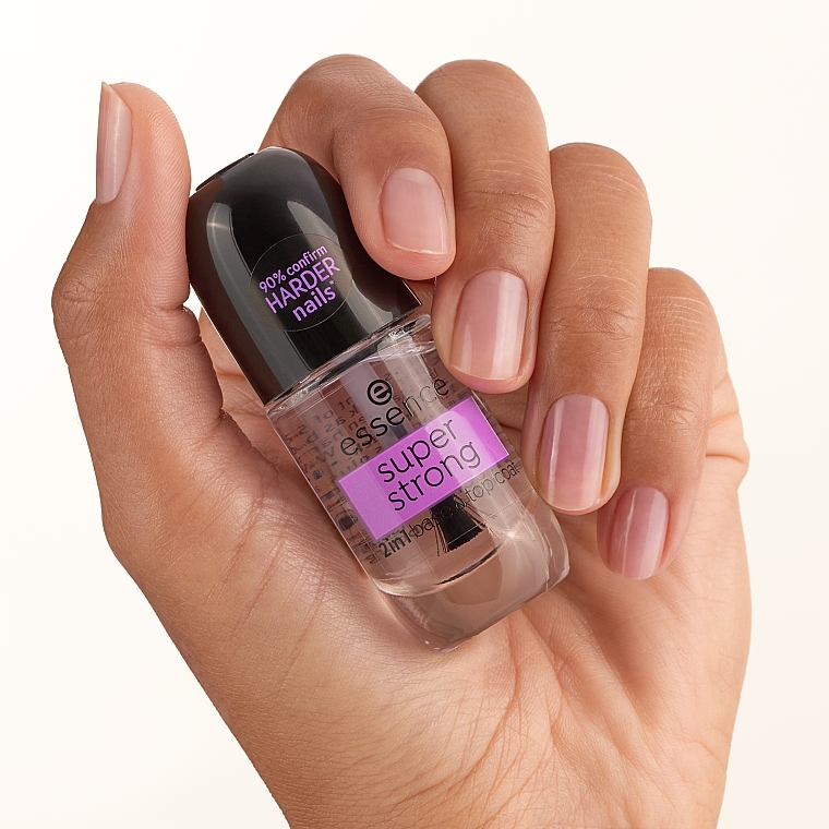 Базове та верхнє покриття 2-в-1 - Essence Super Strong 2In1 Base & Top Coat — фото N4