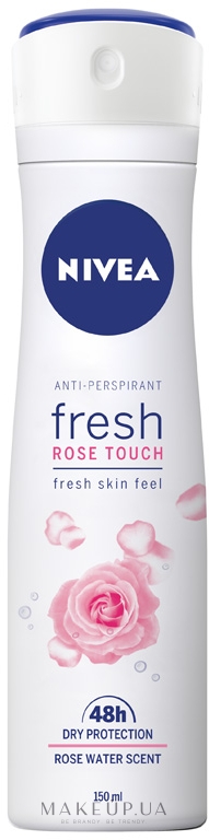 Дезодорант-спрей - NIVEA Fresh Rose Touch Anti-Perspirant Deo Spray — фото 150ml