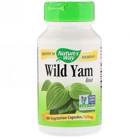 Пищевая добавка "Корень дикого ямса" - Nature's Way Wild Yam — фото N1