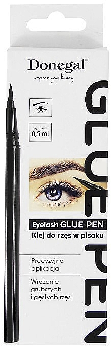 Клей для накладных ресниц в ручке, 4434, черный - Donegal Glue Pen — фото N1