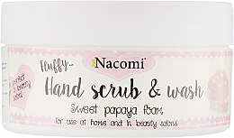 Духи, Парфюмерия, косметика Скраб для рук с ароматом папайи - Nacomi Sweet Papaya Hand Scrub & Wash