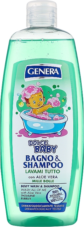 Шампунь-гель-піна для купання малюків - Genera Baby Shampoo